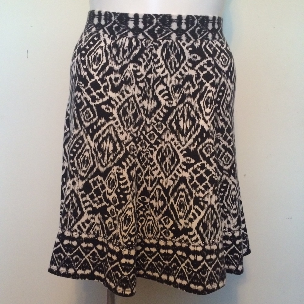 Aztec inspired print skirt